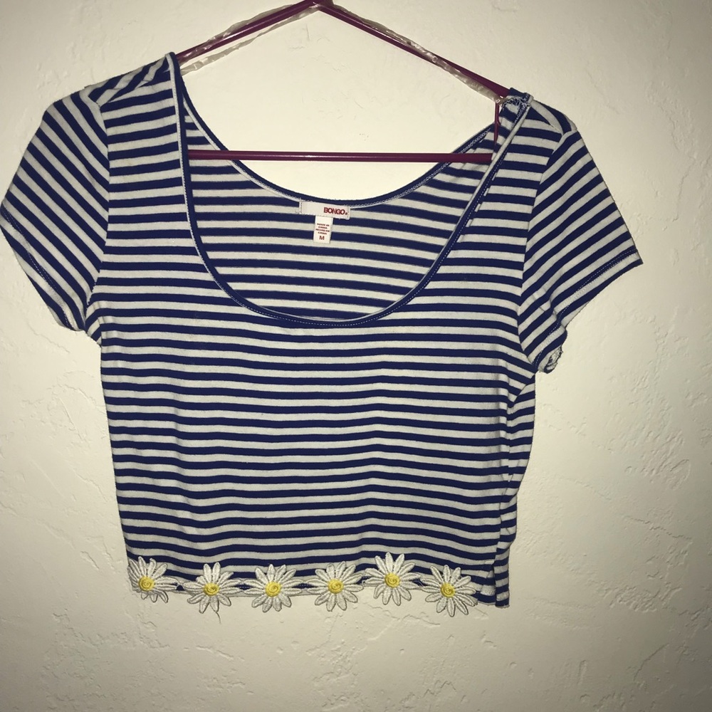BONGO STRIPPED CROP TOP